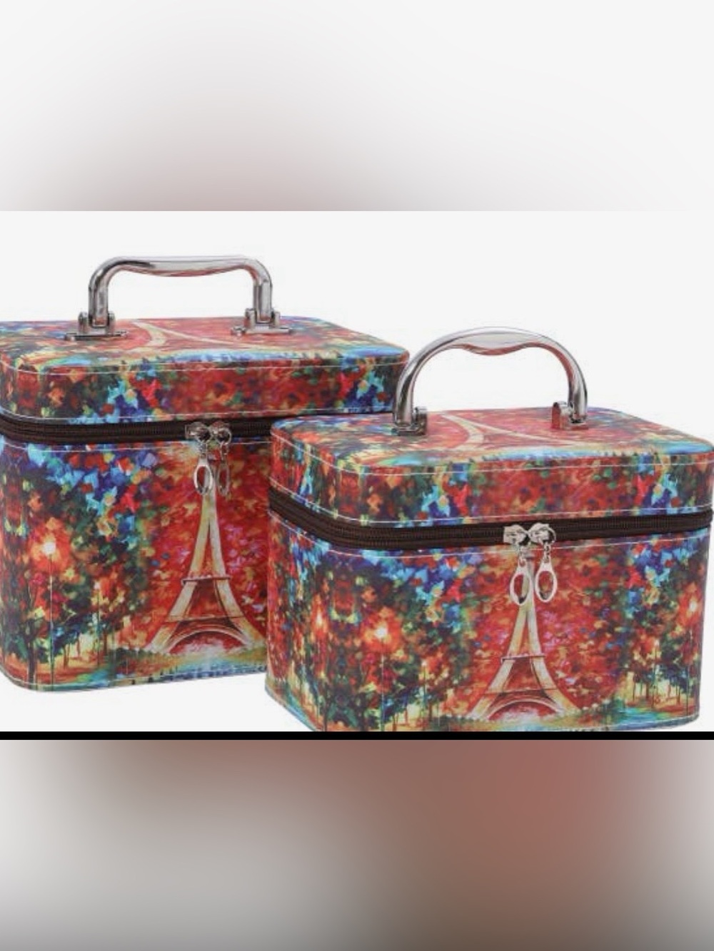 Night Life in Paris Print 2
Piece Ladies Cosmetic Case
Set